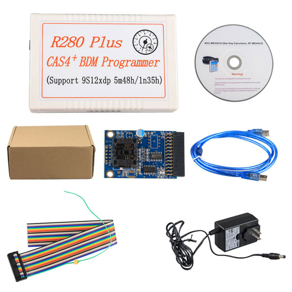 Programador r280 plus cas4 + bdm en la versión actualizada de r270 del chip mc9s12xep100 (5m48h / 1n35h) de BMW Motorola