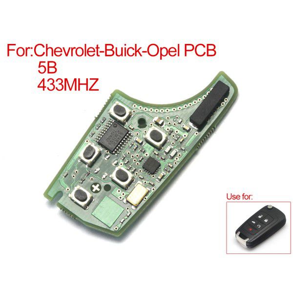 Chevrolet Buick Opel 433mhz control remoto Board 5 botones