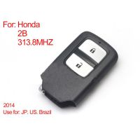 Remote Control Key 2Buttons 313.8MHZ (Black) for Honda Intelligent