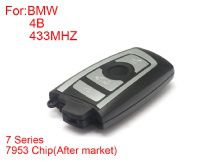 Remote Key 4 Buttons 433mhz 7953 Chips Silver Side for BMW CAS4 F Platform 7 Series