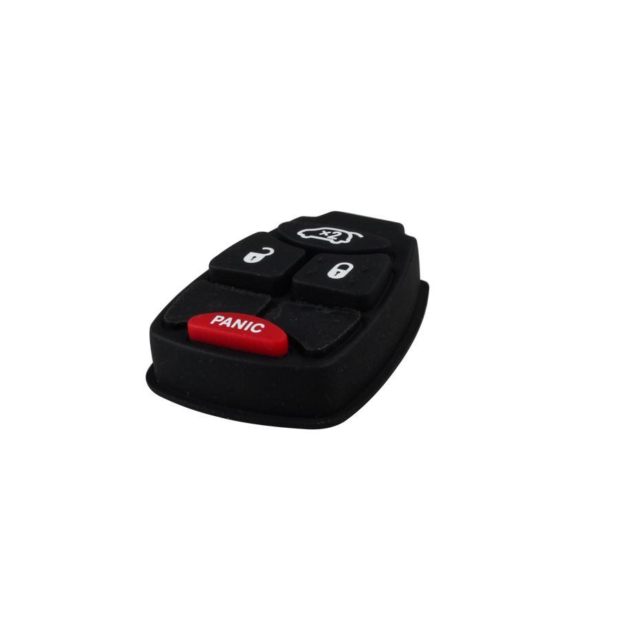 Chrysler 3 + 1 botón llave de control remoto caucho (botón pequeño) 5 piezas / lote