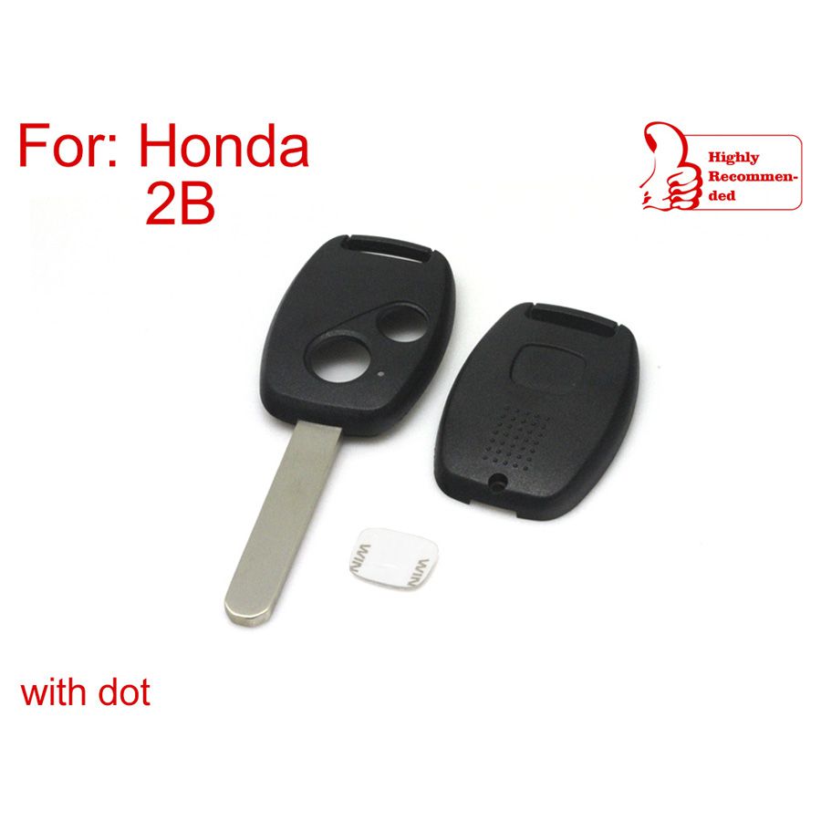 Honda 5 piezas / lote de carcasa de llave de control remoto 2 botones