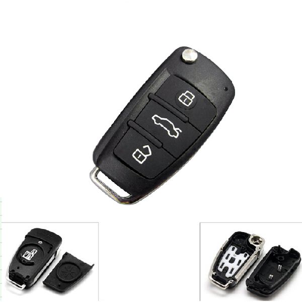 Audi a6l 5 piezas / lote de carcasa de llave de control remoto 3 botones