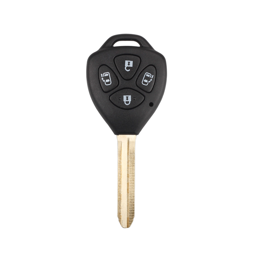Toyota 5 piezas / lote de carcasa de llave de control remoto 4 botones (sin pegatinas de puerta deslizante)