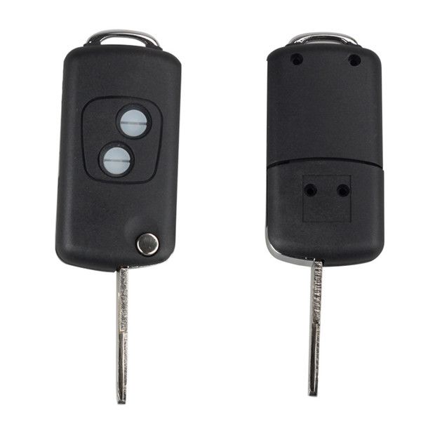 Peugeot 2 botones (206) carcasa de llave de control remoto 5 / lote