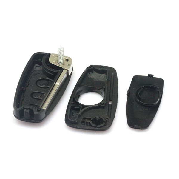 Folding Remote Shell 3 Buttons HU101 Blade (Black Color ) for Ford Focus 5pcs/lot