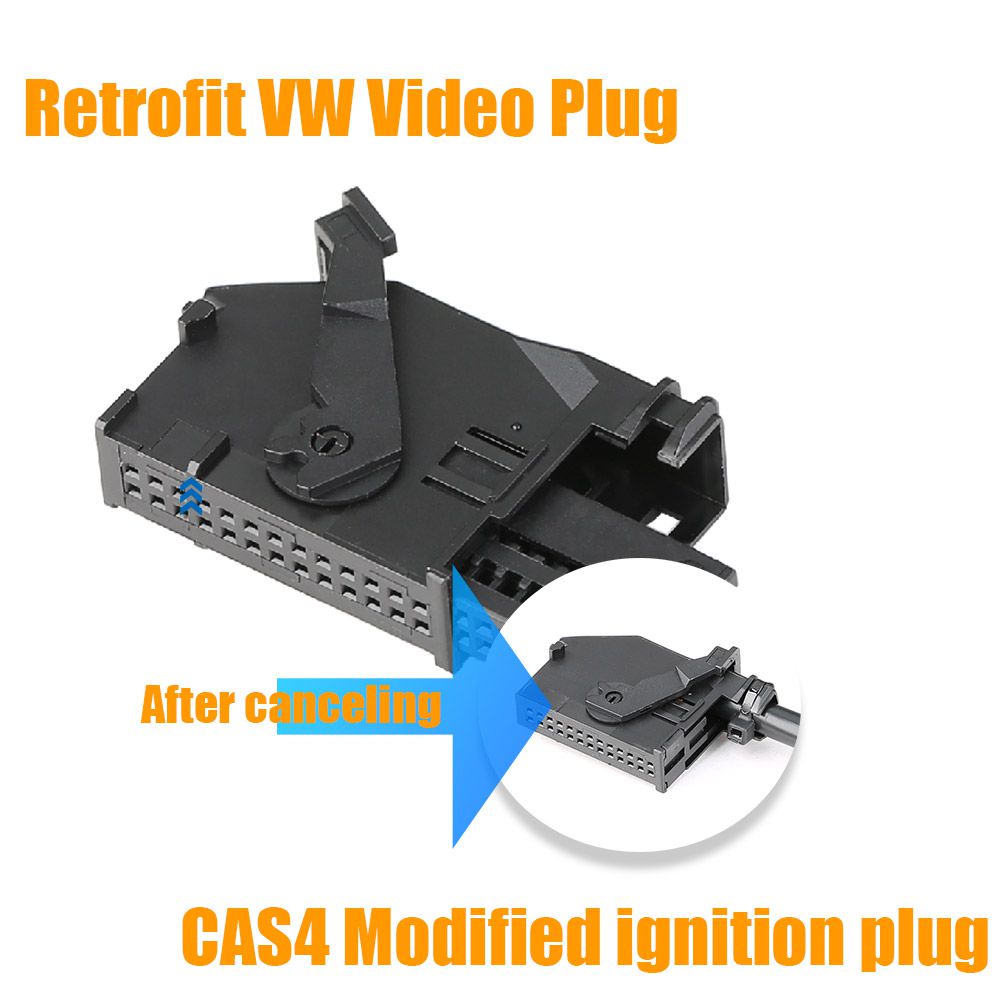 Modificación del enchufe de vídeo Volkswagen + enchufe de encendido mejorado cas4