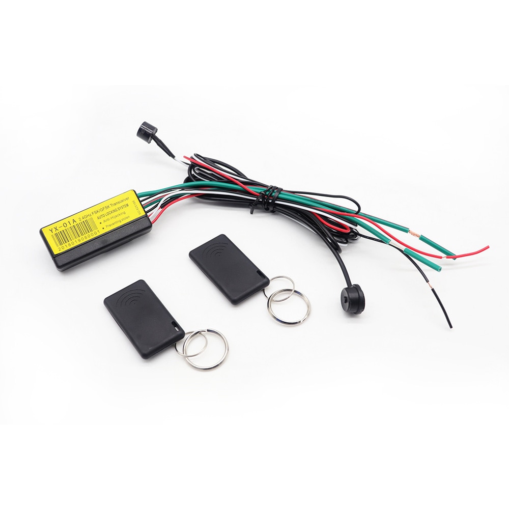2.4G antirrobo RFID Sistema de alarma de bloqueo de automóviles de motor inalámbrico anti - Tarjeta circuito inteligente para cortar el dispositivo de desbloqueo automático