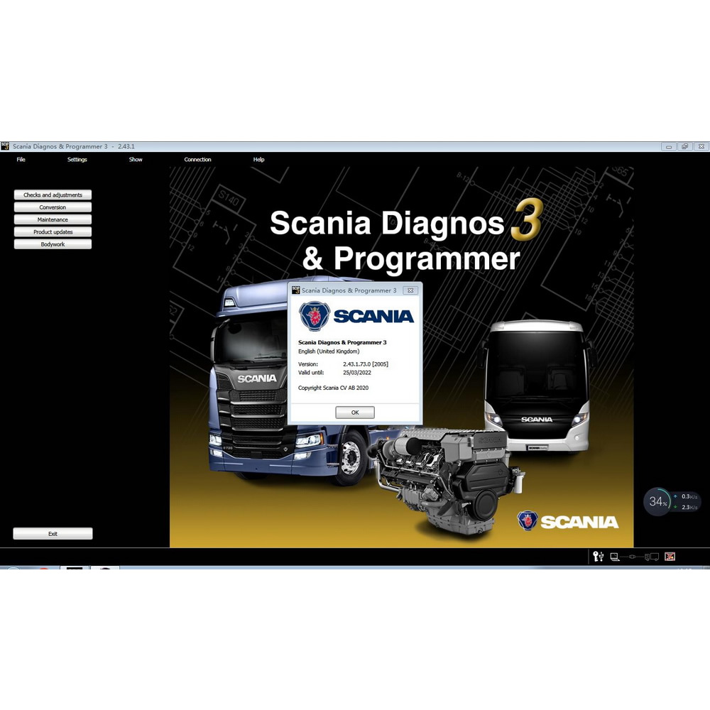 Latest V2.53.3 Scnia SDP3 Scania Diagnos & Programmer 3  Scania SDP3 V2.53.3 without Dongle