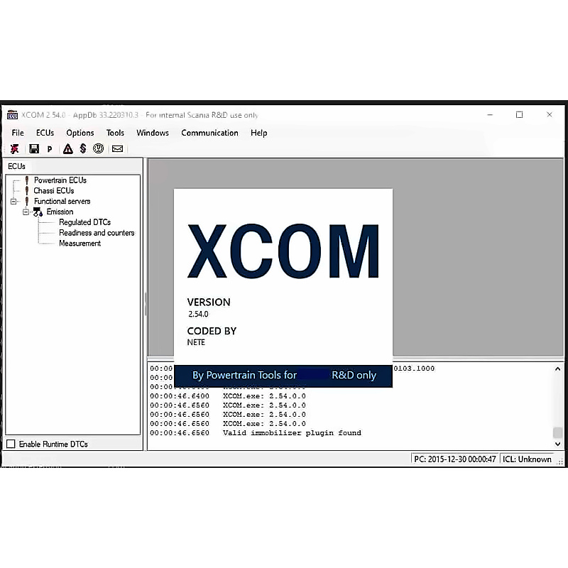 V2.54 Developer Software XCOM for Scania