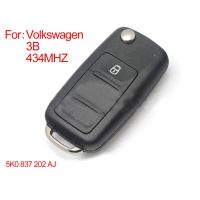 Llave de control remoto inteligente 3 botones tipo 433mhz: 5k0 837202 aj, adecuada para la nueva Agencia de viajes Volkswagen Bora Express