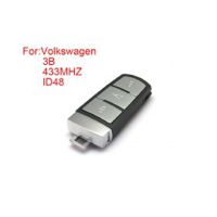 Smart Remote Key 3 Buttons 433MHZ.ID48 for Volkswagen Magotan CC (After market)