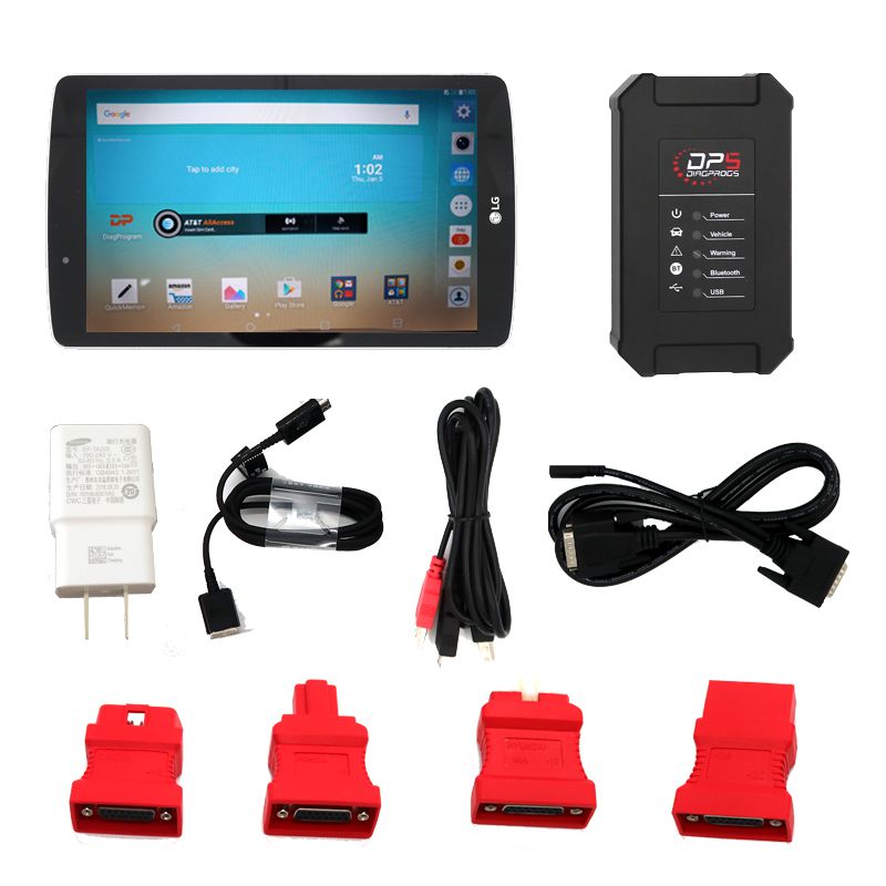 La última herramienta de diagnóstico super dp5 Android dp5 OBDII Diagnosis + programador clave + herramienta de reinicio de corrección de kilometraje