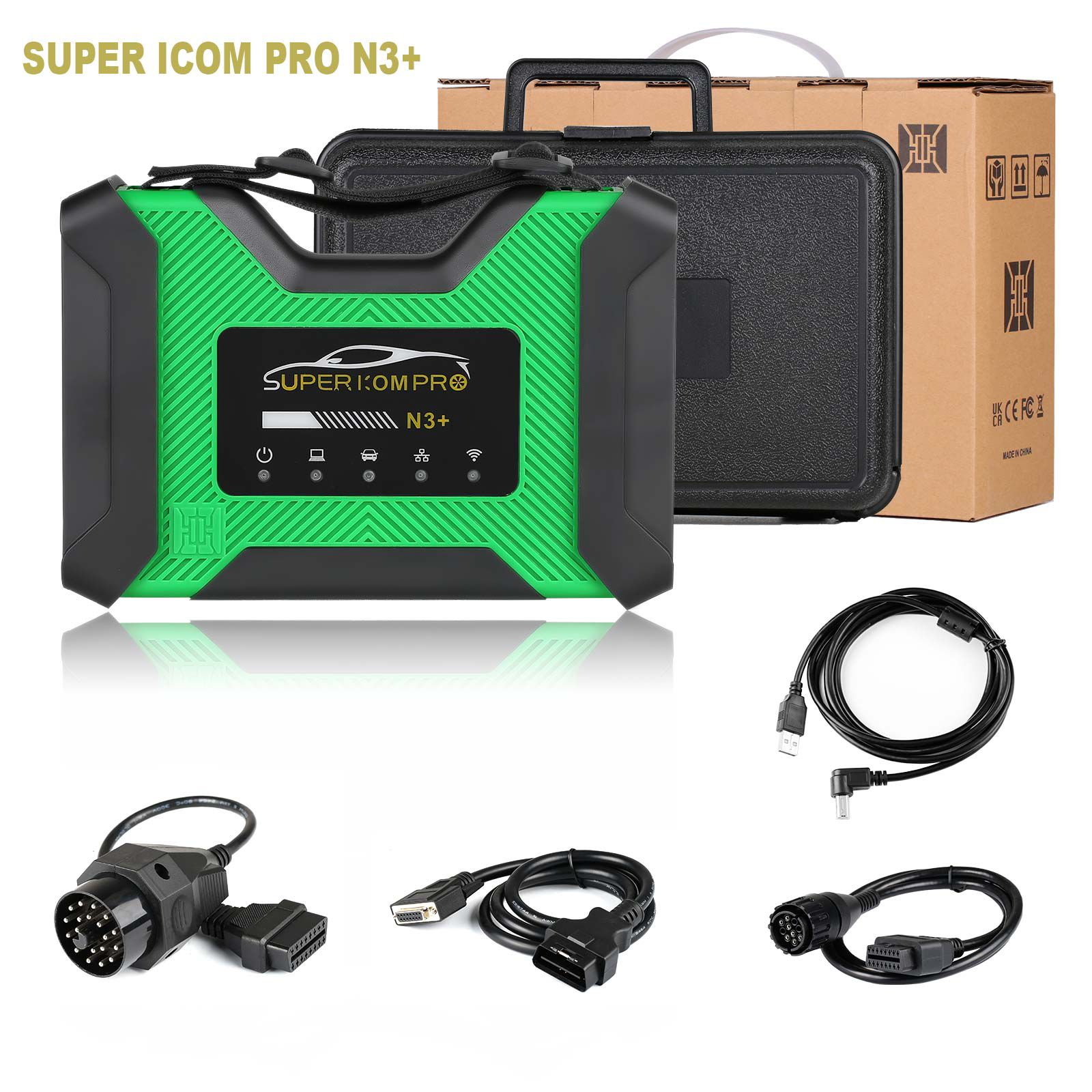 Super ICOM Pro N3+ BMW Full Configuration Plastic Box Supports DoIP J2534 Compatible with Original BMW ICOM Software