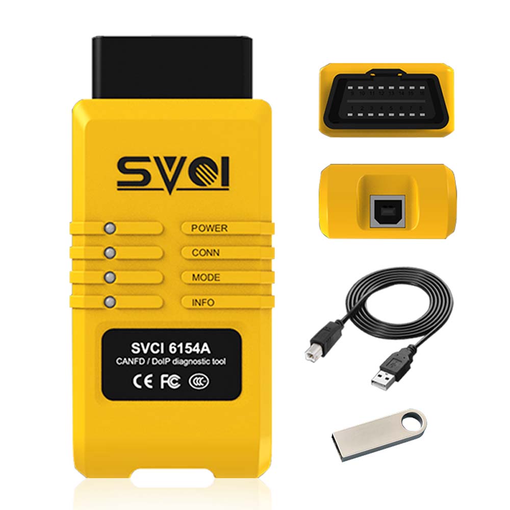 El escáner de código svci 6154a WiFi obd2 Diagnosis Oki 6154 admite protocolos can FD y doip