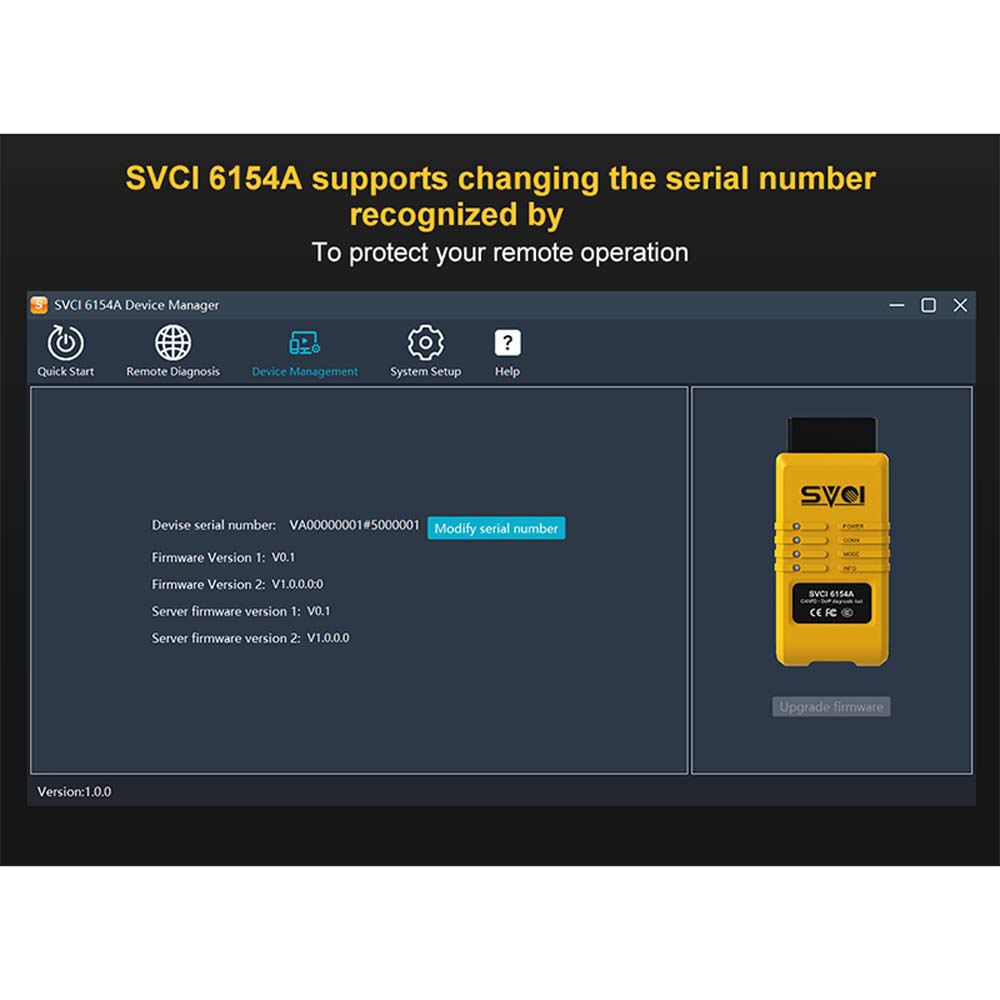 El escáner de código svci 6154a WiFi obd2 Diagnosis Oki 6154 admite protocolos can FD y doip