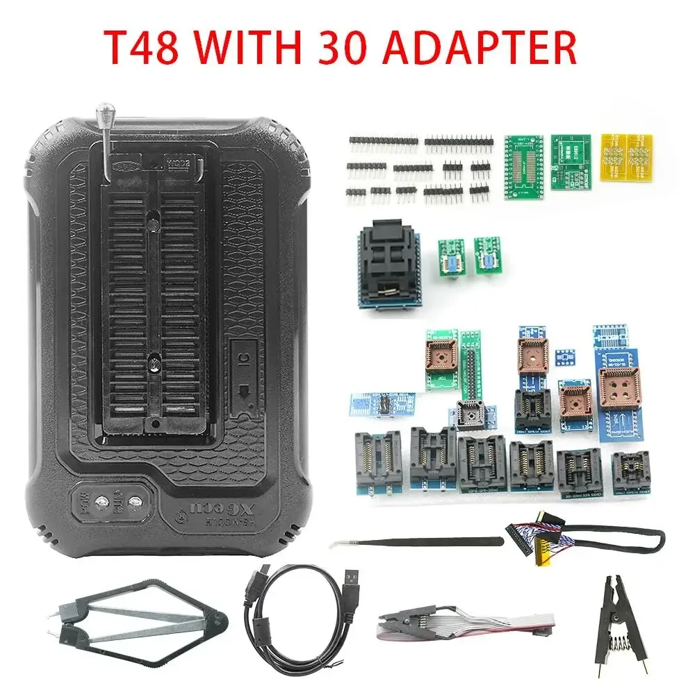 T48 Programmer Support 31000 ICs for SPI/Nor/NAND Flash BIOS MCU EEPROM AVR PIC+39 Part Replace TL866II/TL866CS