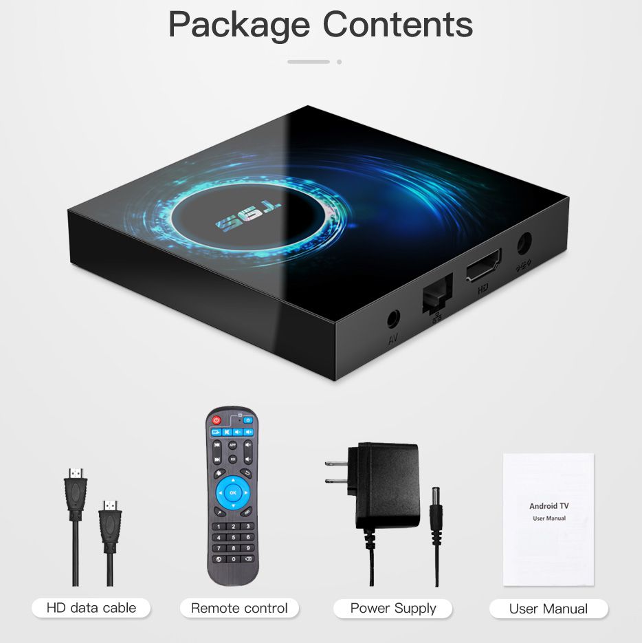 T95 Android 10 Smart TV BOX 4GB Ram 32gb 64GB 16GB Android TV BOX allwinner h616 4core H.265 4k media player PK h96 t95 Max