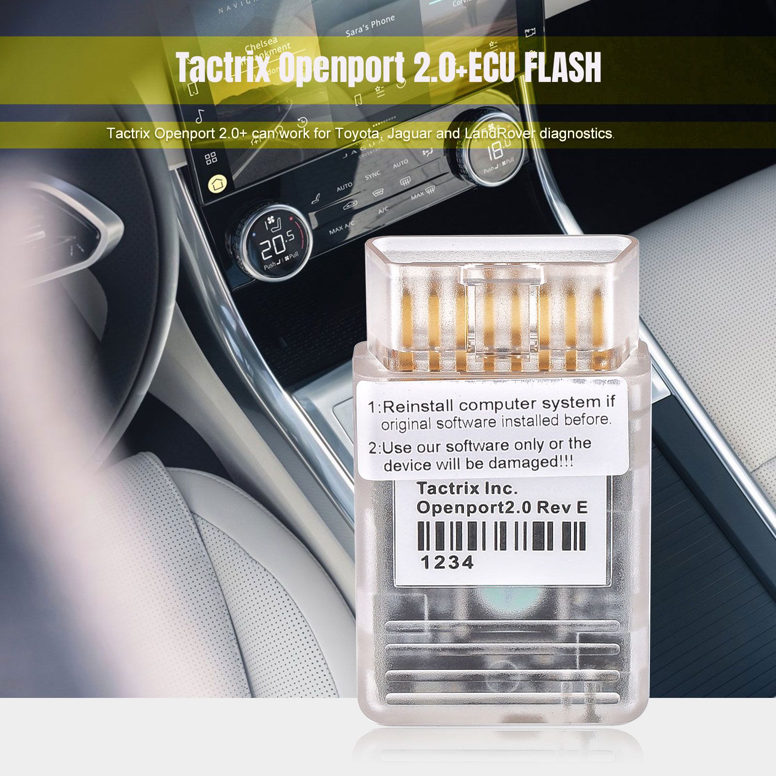 Tactrix openport 2.0 j2534 ecuflash adatper, para Toyota / FORD / Mazda / Jaguar Land Rover / Mitsubishi / subaru, etc., trabajos en win10