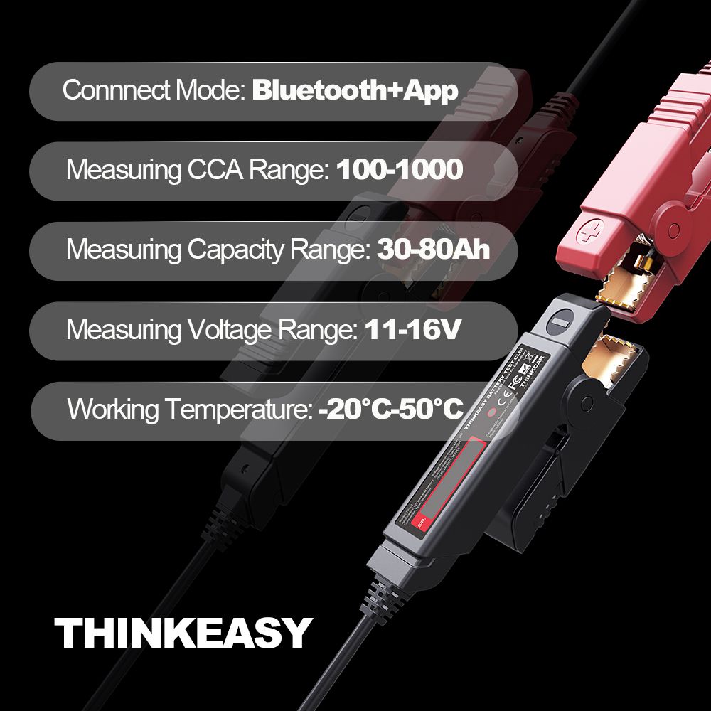 El nuevo probador de batería thinkcar thinkeasy es adecuado para la herramienta de diagnóstico automático Bluetooth modular funcional de Max pro port.