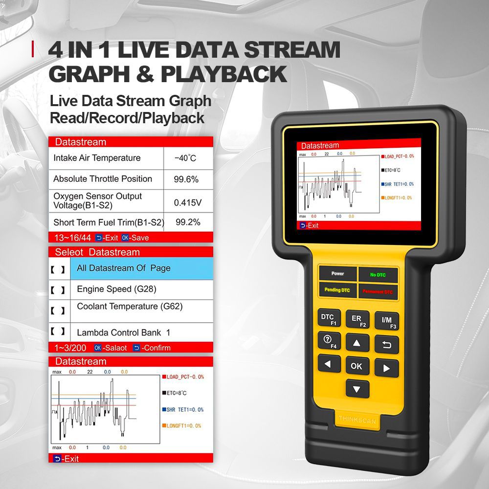 Thinkcar thinkscan 600 ABS / SRS diagnóstico automático de todo el sistema escáner obd2 ts600 aceite / tpms / EPB restablece el Lector de código obd2 PK cr619 al619