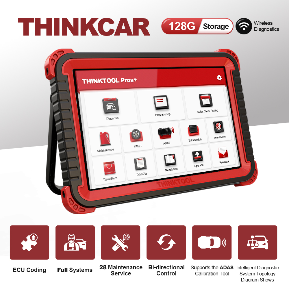 Thinkcar thinktool pros + online programing Tool lanza todos los lectores de Código del sistema del escáner od2 PK Autel maxysys 908 Pro