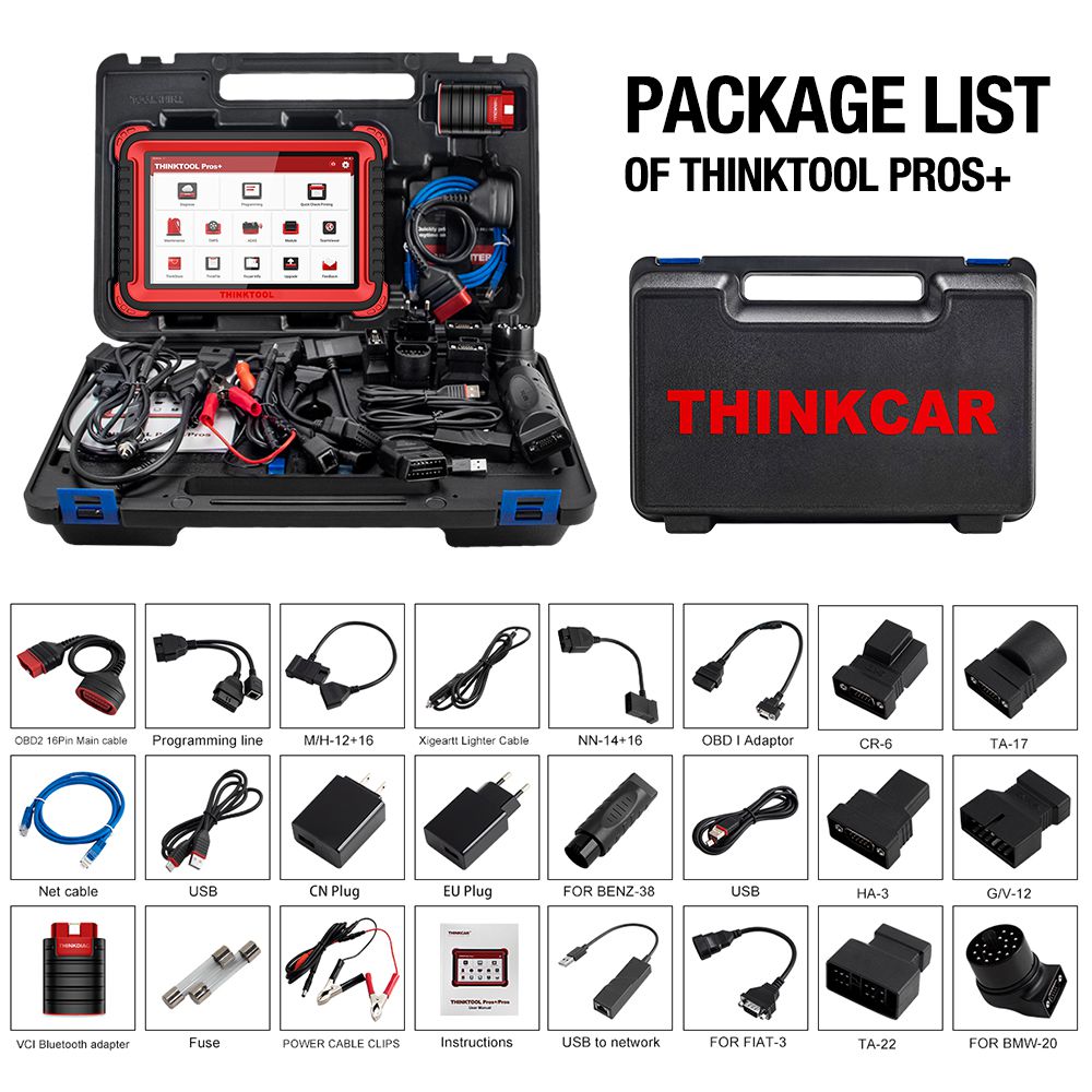 Thinkcar thinktool pros + online programing Tool lanza todos los lectores de Código del sistema del escáner od2 PK Autel maxysys 908 Pro