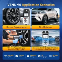 Global Version THINKCAR VENU 90 Free Car TPMS Diagnostic 315MHz 433MHz Tire Pressure Sensor Activate Learning Programming