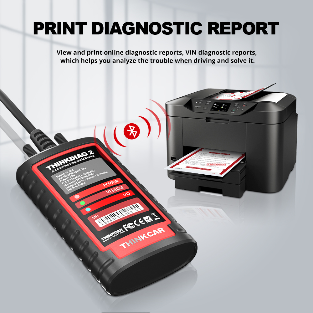 Thinkcar thinktiag 2 admite escáneres obd2 de protocolo can FD para el conjunto completo de software gratuito de la marca General Motors 16 funciones de reinicio Código ECU