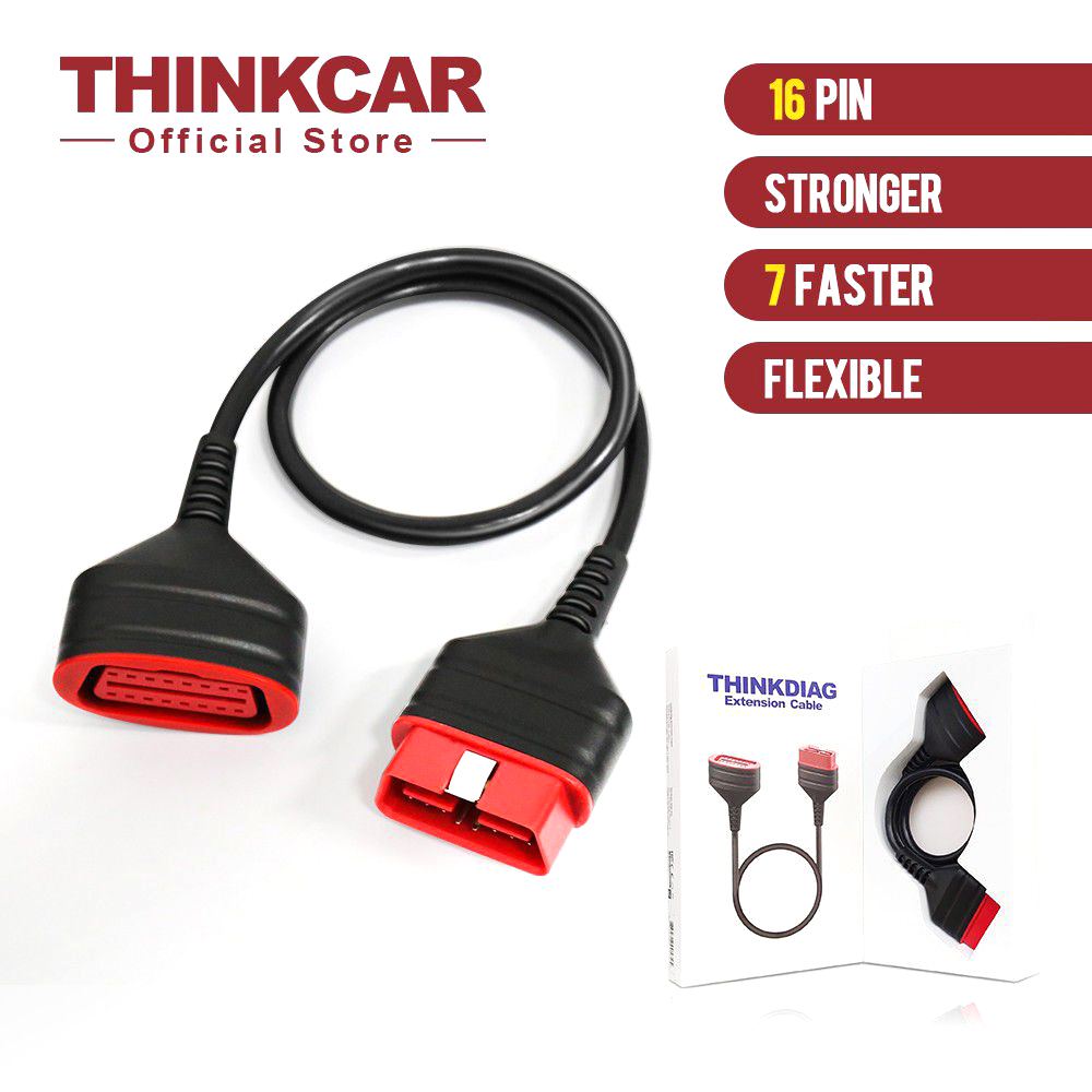 适用于Easydiag 3.0/Mdiag/Golo的Thinkcar ThinkDiag OBD2扩展连接器16针公-母原始延长电缆