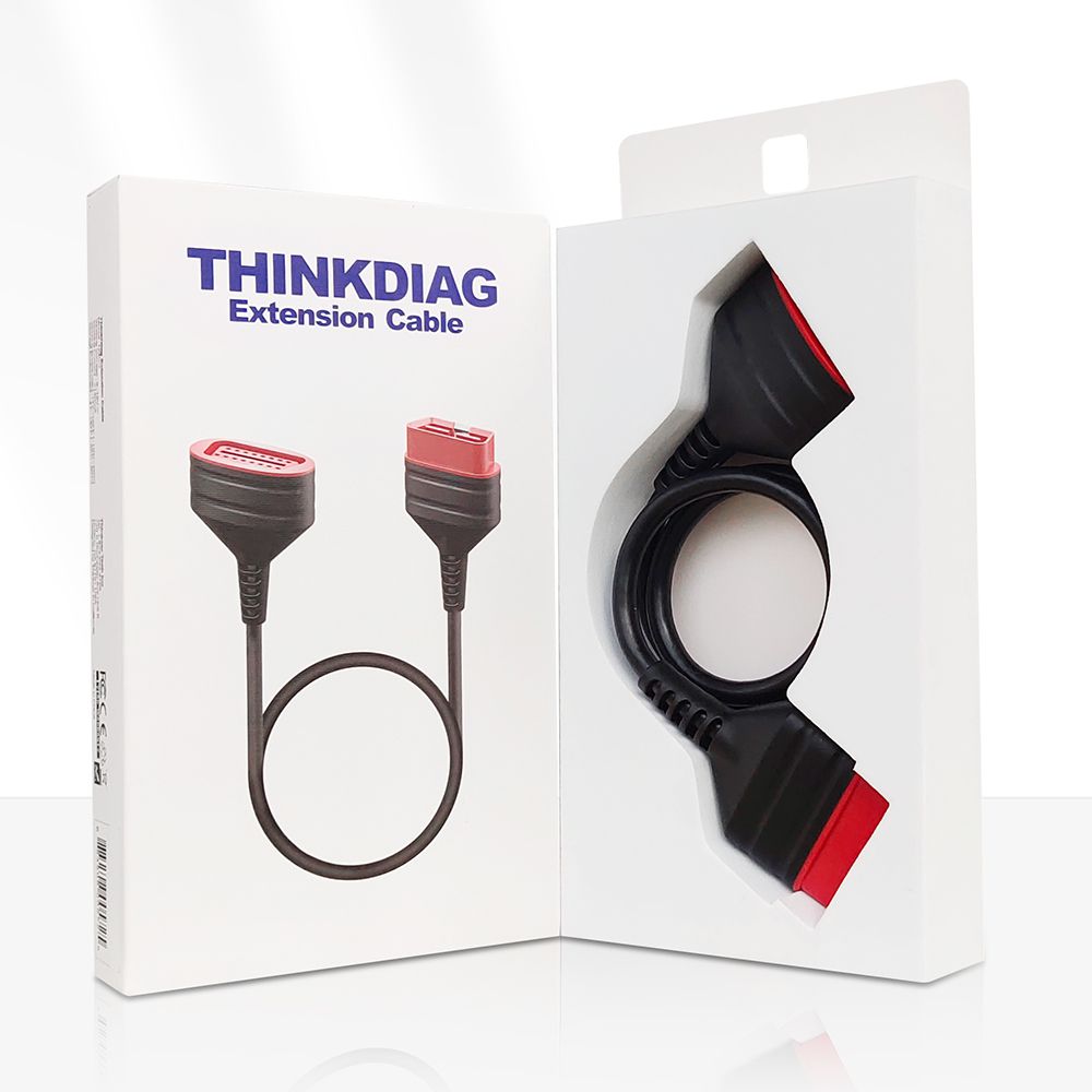 适用于Easydiag 3.0/Mdiag/Golo的Thinkcar ThinkDiag OBD2扩展连接器16针公-母原始延长电缆