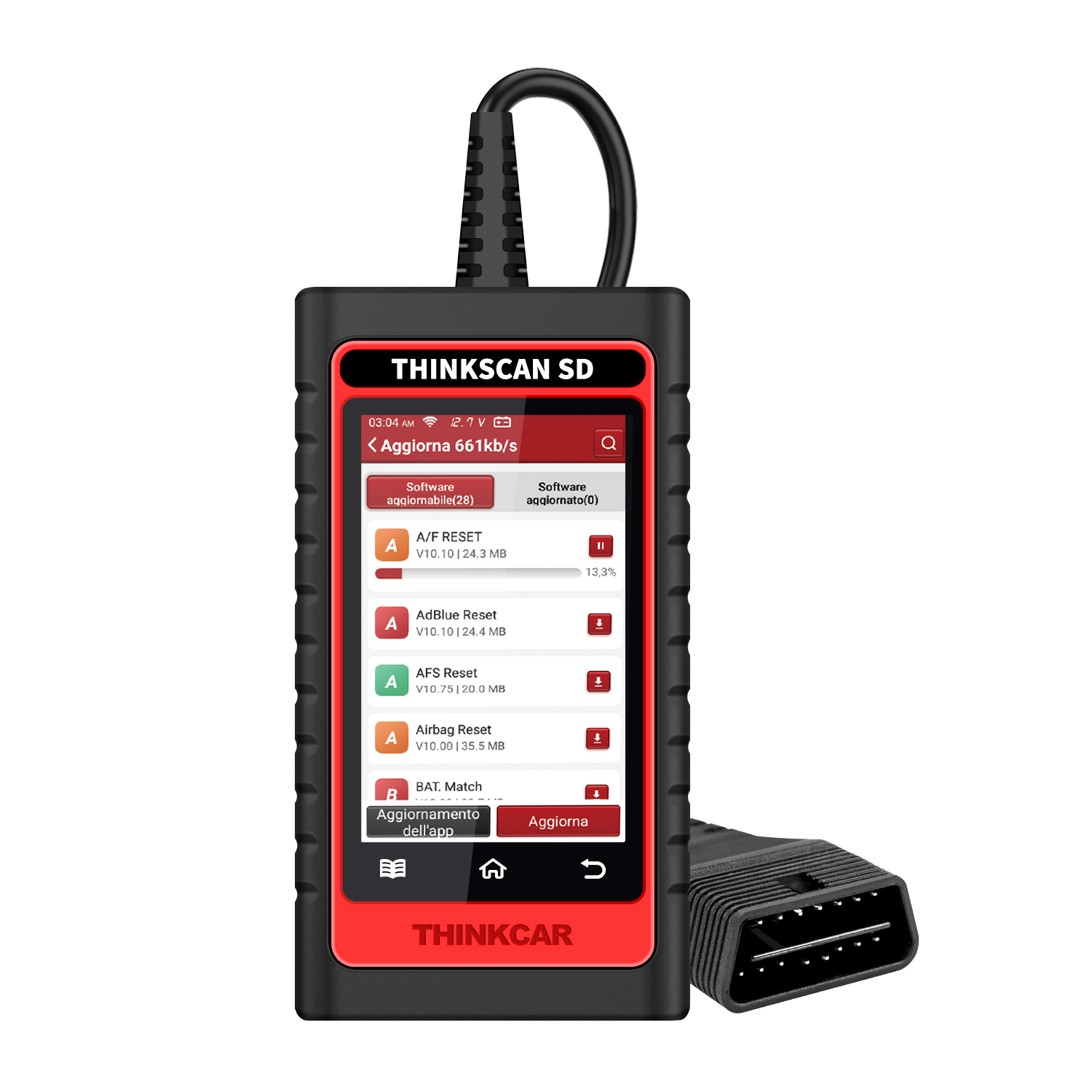 THINKCAR Thinkscan SD2 OBD2 Automotive Scanner ABS SRS Professional Diagnostic Tools  All System Free UpdateCode Reader