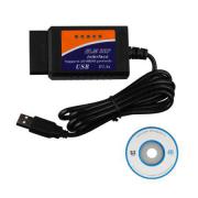 Escáneres elm327 V1.5 OBDII eobd canbus de plástico, sin chip ft232rl