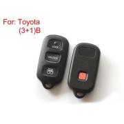 Toyota 3 + 1 botón carcasa de llave de control remoto 5 / lote