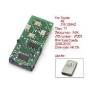 Toyota smartcard Board 4 botones 315.12mhz número 271451 - 5290 - EUR
