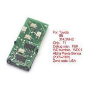 Toyota smartcard Board 5 botones 314.3mhz número 271451 - 6221 - USA