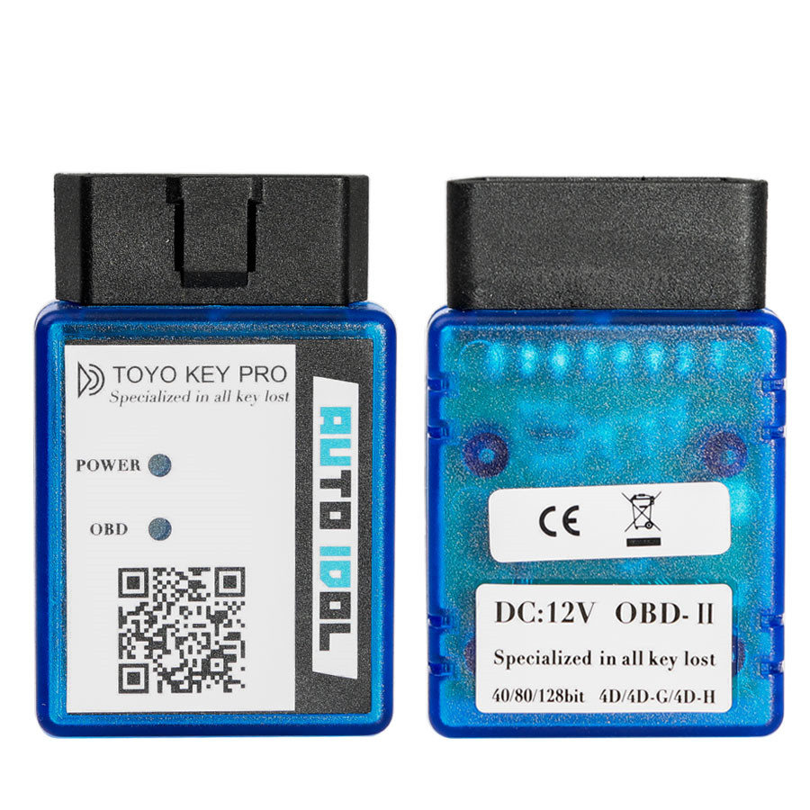 El nuevo Toyo Key pro OBD II admite la pérdida de todas las llaves del Toyota 40 / 80 / 128 bit (4d, 4D - g, 4D - h)