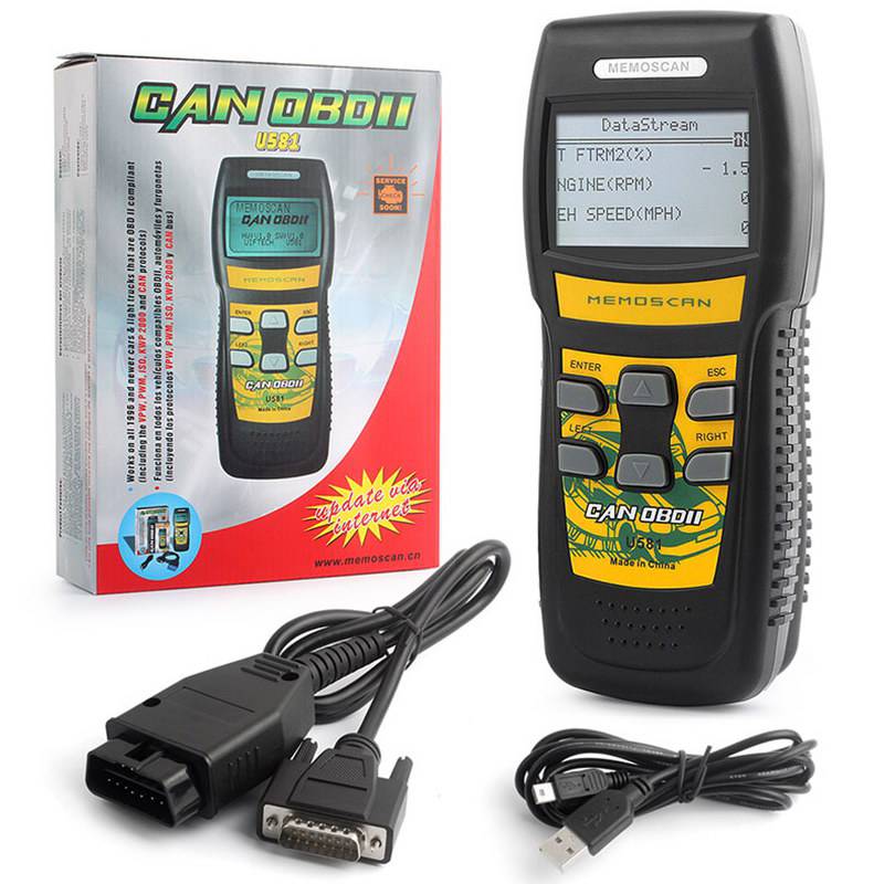 U581 datos en tiempo real obd2 can bus Code Reader