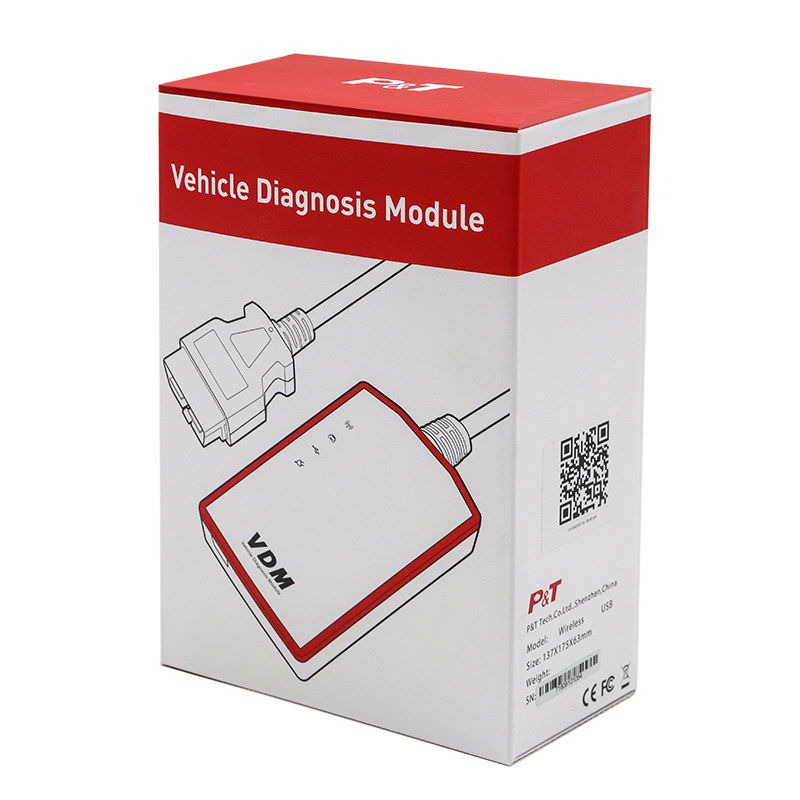 VDM UCANDAS Wireless Automotive Diagnosis System with Honda Adapter Support Andriod V5.2