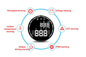 V-checker H501 Head Up Display for OBD1 OBD2 JOBD EOBD Vehicles