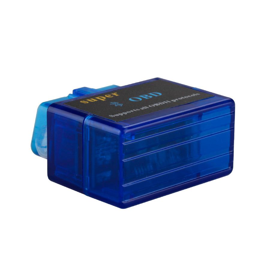 V1.5 Mini ELM327 ELM 327 OBD2 Bluetooth Interface Auto OBDII Diagnostic Scanner (Blue)