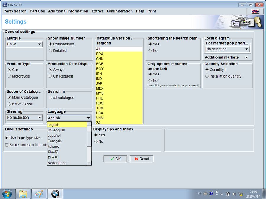 V2019.7 BMW ICOM ISTA/D 4.17 ISTA/P 3.66 500G DELL Format HDD