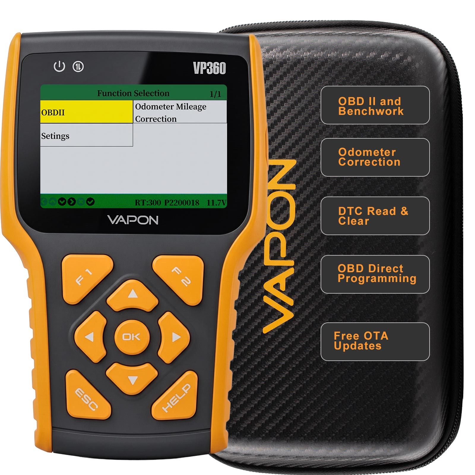 2026 VAPON VP360 Professional OBD Odometer Correction Tool/ Read/clear DTC 2-in-1 Handheld Programmer