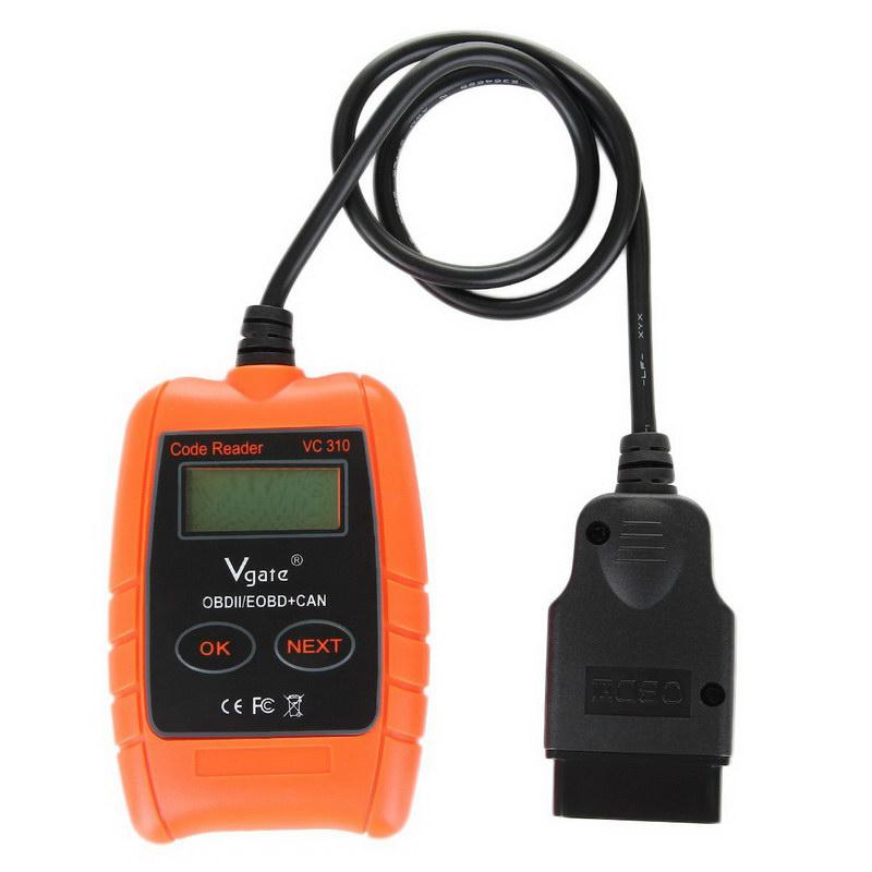 Vc310 obd2 OBDII eobd can lector automático de código de escaneo y herramienta de diagnóstico de vehículos limpios