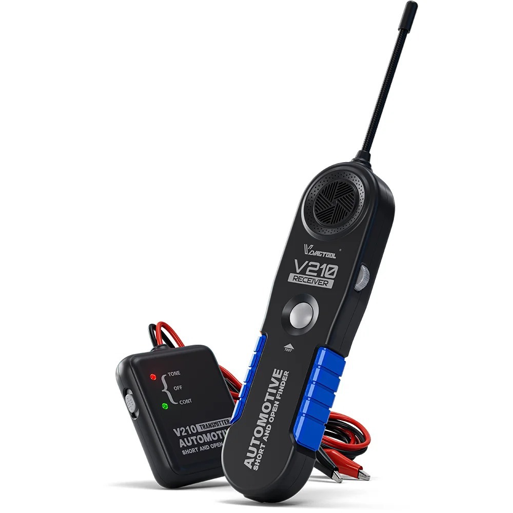VDIAGTOOL V210 Automotive Circuit Tester Car Electrical Tester Open & Short Finder Wire Breaker Finder Fault Probe Cable Tracker