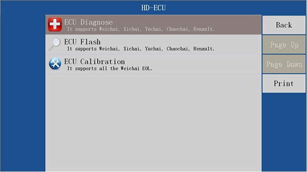 Vdsa - HD edc17 ECU especificación lista de funciones del escáner de diagnóstico