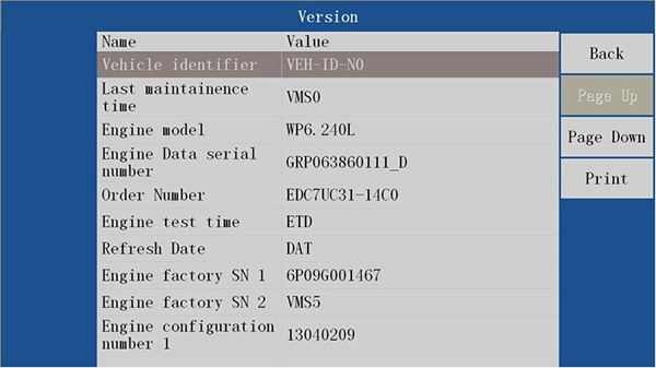 Vdsa - HD edc17 ECU escáneres de diagnóstico de especificaciones 1