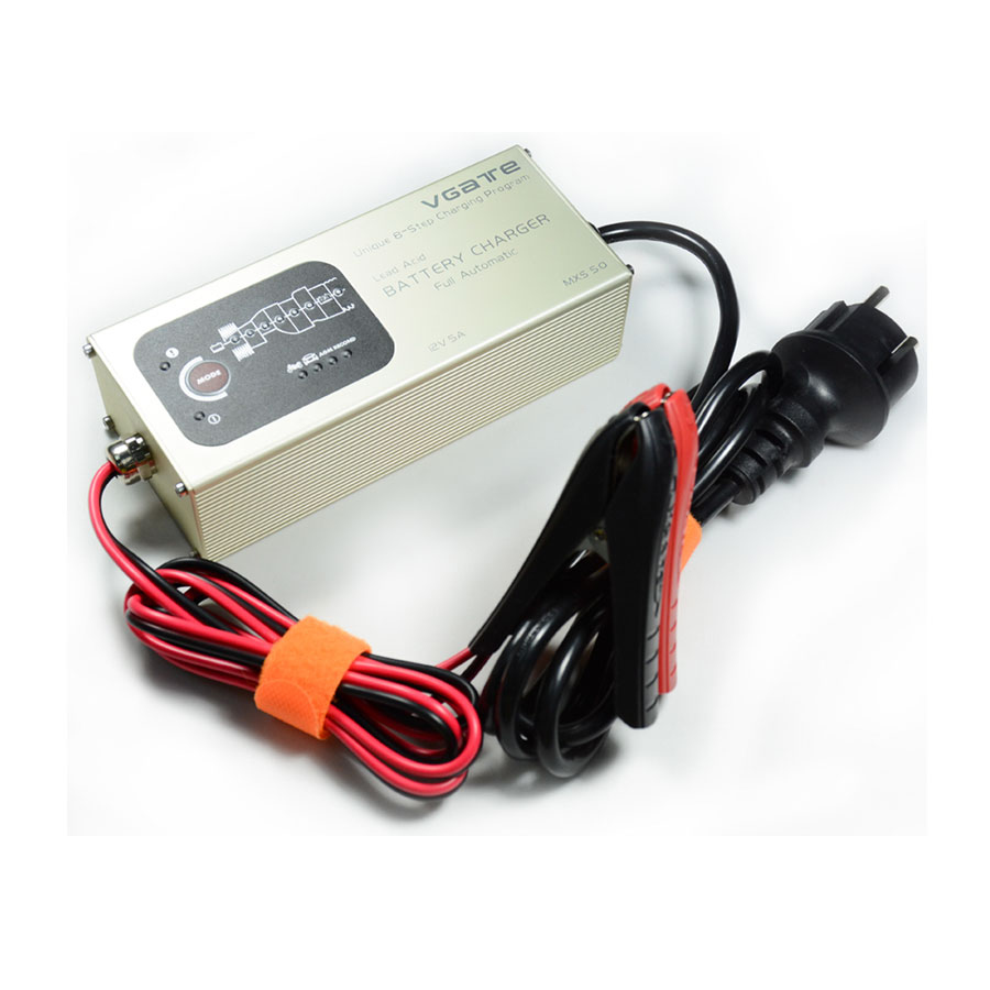 Vgate MXS 5.0 Fully Automatic 12V 5A Smart Lead Acid Battery Charger with Temperature Compensation Car MXS 5.0