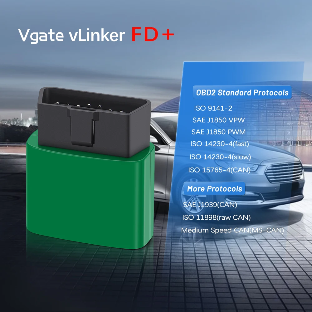 Vgate vLinker FD+ ELM327 Bluetooth 4.0 For Ford FORScan wifi OBD2 Car Diagnostic OBD 2 Scanner J2534 Auto Tool ELM 327 V1 5