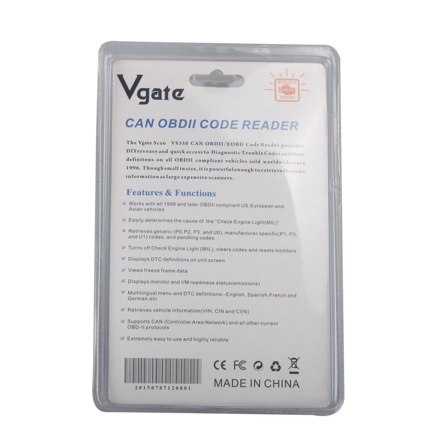 Vgate vs350 can bus / OBDII Code Reader